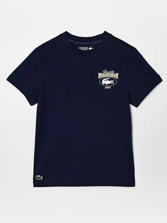 Zdjęcie produktu T-shirt z nadrukiem Lacoste niebieski