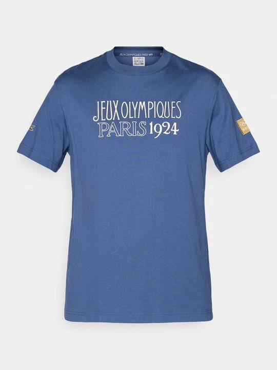 Zdjęcie produktu T-shirt z nadrukiem Lacoste granatowy