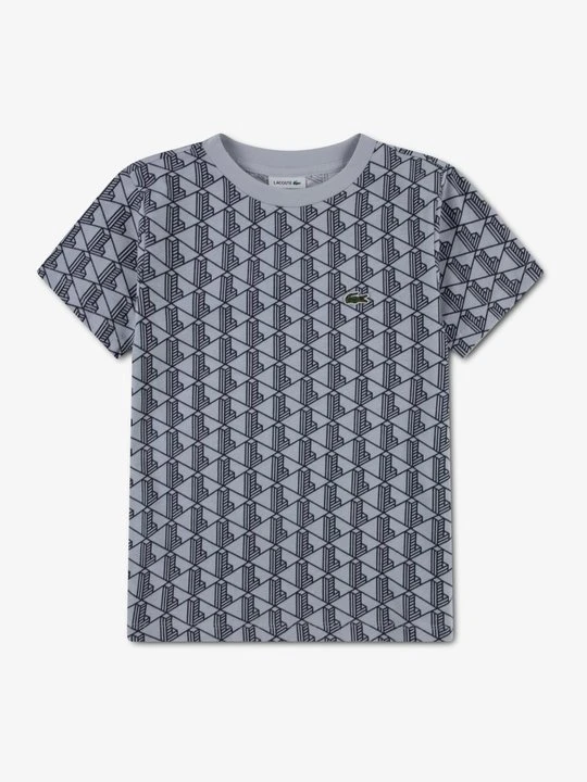 Zdjęcie produktu T-shirt z nadrukiem Lacoste szary
