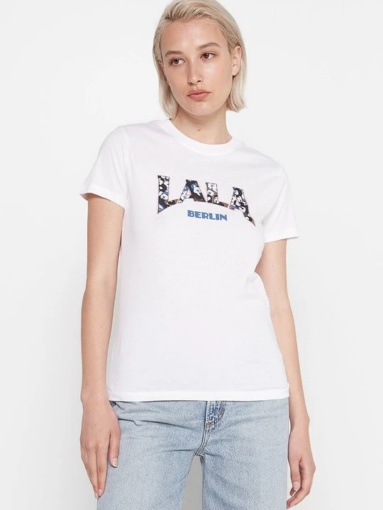 Zdjęcie produktu T-shirt z nadrukiem lala Berlin biały