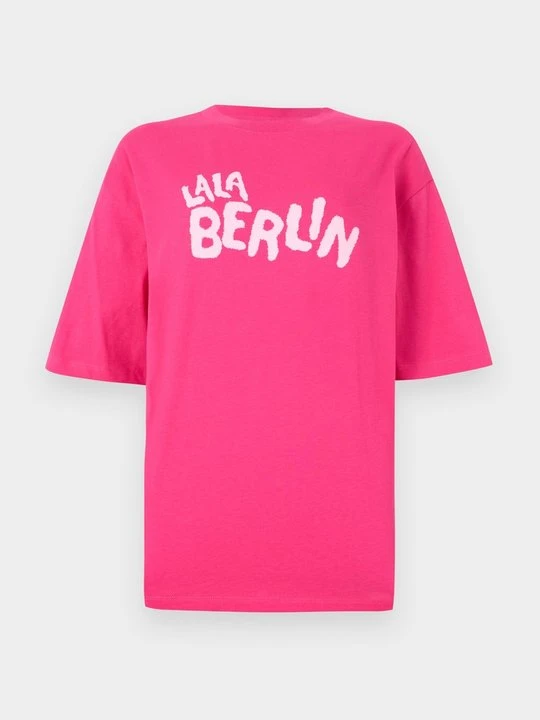 Zdjęcie produktu T-shirt z nadrukiem lala Berlin różowy
