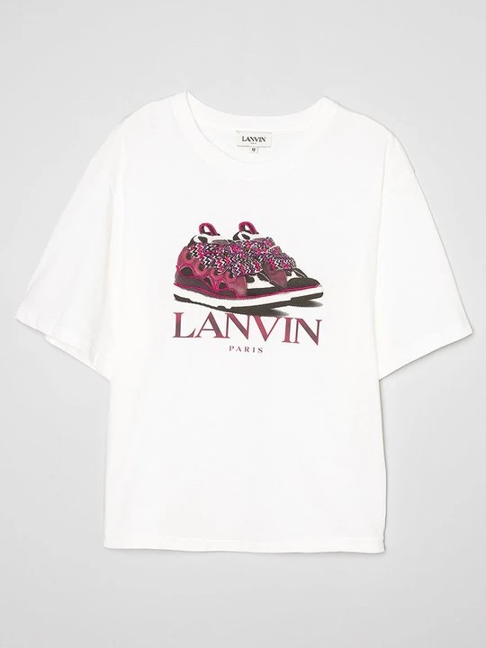 Zdjęcie produktu T-shirt z nadrukiem Lanvin mleczny