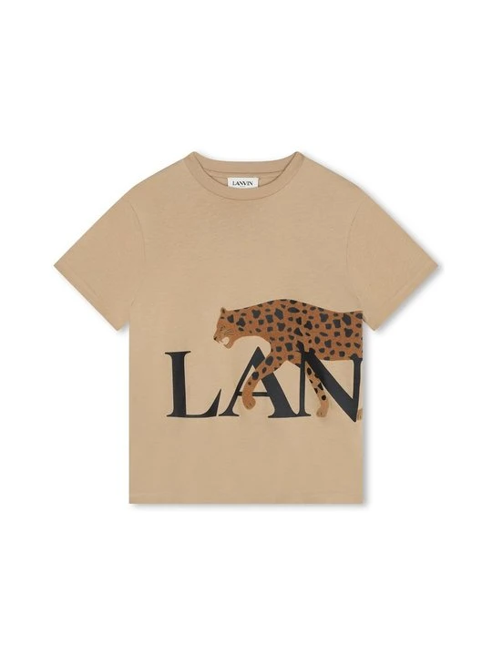 Zdjęcie produktu T-shirt z nadrukiem Lanvin brązowy