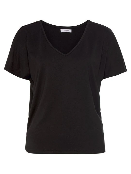 Zdjęcie produktu T-shirt z nadrukiem Lascana czarny