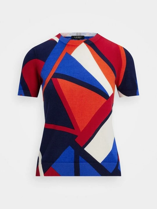 Zdjęcie produktu T-shirt z nadrukiem Lauren Ralph Lauren niebieski