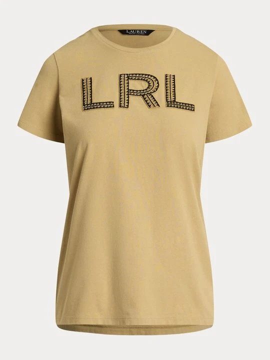 Zdjęcie produktu T-shirt z nadrukiem Lauren Ralph Lauren tan