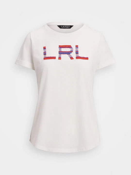 Zdjęcie produktu T-shirt z nadrukiem Lauren Ralph Lauren biały