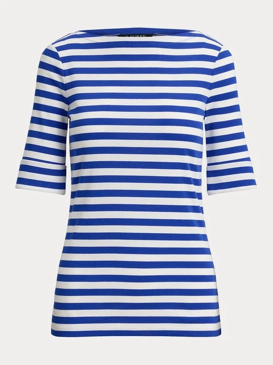 Zdjęcie produktu T-shirt z nadrukiem Lauren Ralph Lauren szafirowy