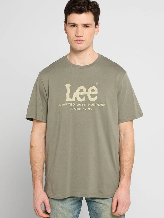 Zdjęcie produktu T-shirt z nadrukiem Lee khaki