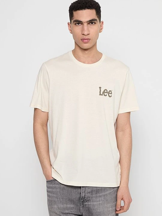 Zdjęcie produktu T-shirt z nadrukiem Lee mleczny
