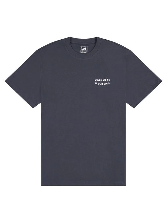 Zdjęcie produktu T-shirt z nadrukiem Lee granatowy