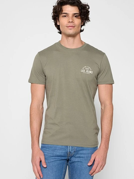 Zdjęcie produktu T-shirt z nadrukiem Lee zielony