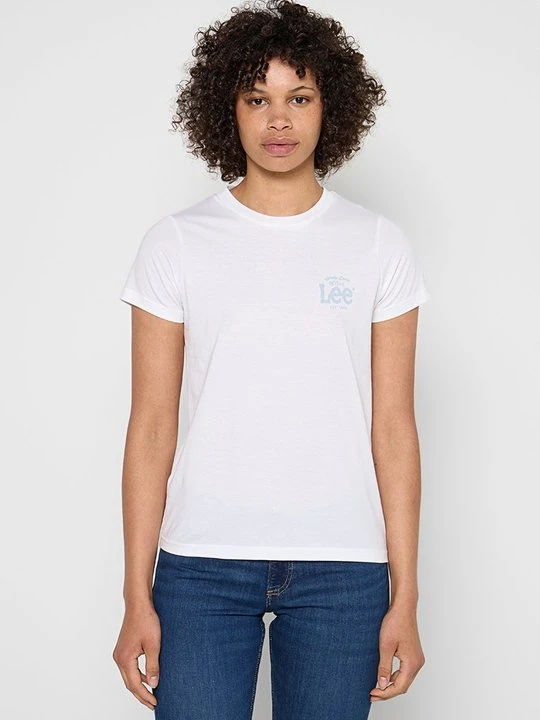 Zdjęcie produktu T-shirt z nadrukiem Lee biały