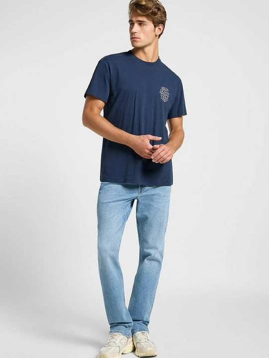 Zdjęcie produktu T-shirt z nadrukiem Lee niebieski