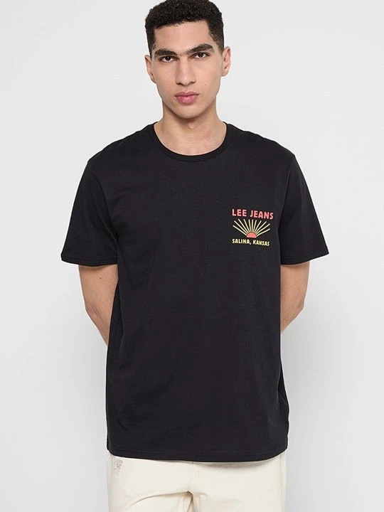 Zdjęcie produktu T-shirt z nadrukiem Lee czarny