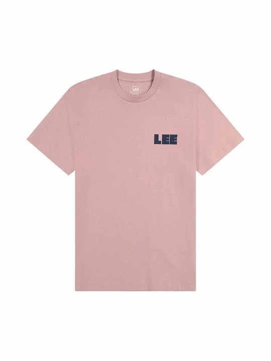 Zdjęcie produktu T-shirt z nadrukiem Lee jasnoczerwony