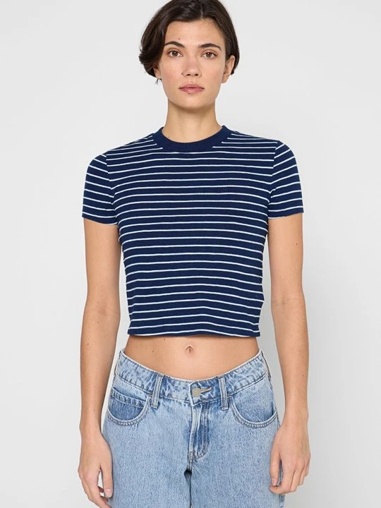 Zdjęcie produktu T-shirt z nadrukiem Lee niebieski