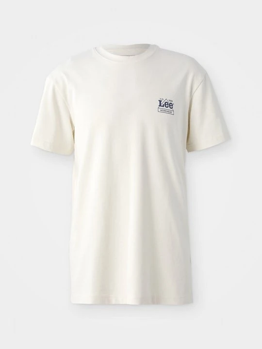 Zdjęcie produktu T-shirt z nadrukiem Lee mleczny
