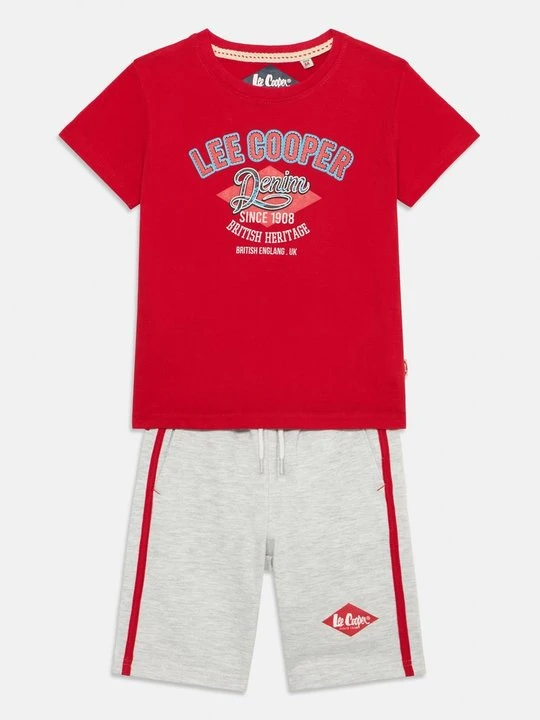 Zdjęcie produktu T-shirt z nadrukiem Lee Cooper czerwony