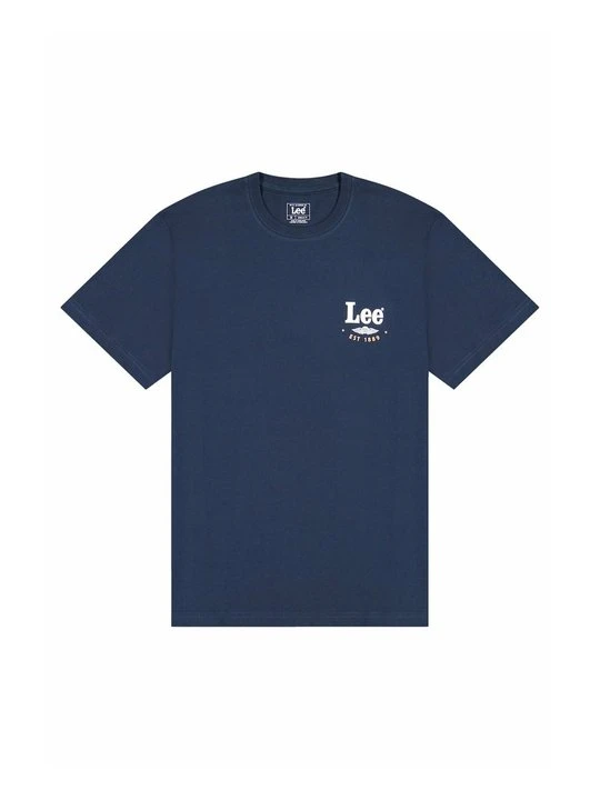 Zdjęcie produktu T-shirt z nadrukiem Lee granatowy