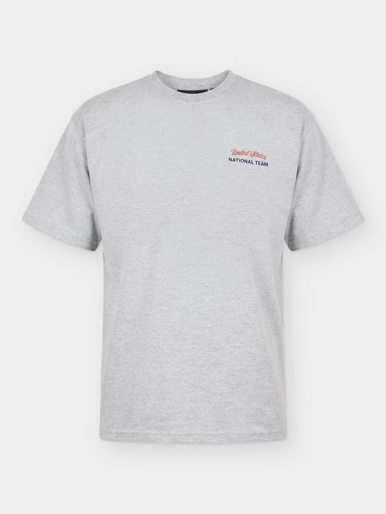 Zdjęcie produktu T-shirt z nadrukiem Legacies szary melanż
