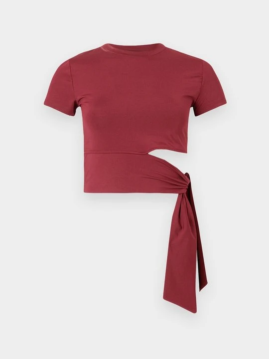 Zdjęcie produktu T-shirt z nadrukiem LeGer bordowy