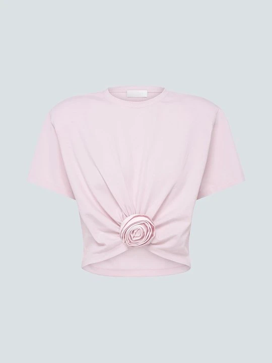 Zdjęcie produktu T-shirt z nadrukiem LeGer jasnoróżowy
