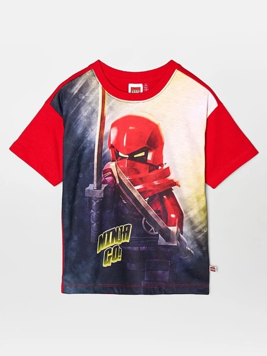 Zdjęcie produktu T-shirt z nadrukiem LEGO czerwony