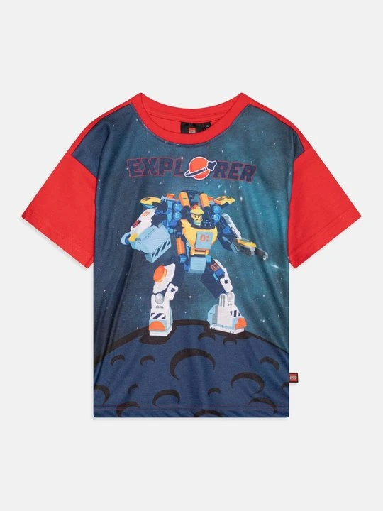 Zdjęcie produktu T-shirt z nadrukiem LEGO czerwony