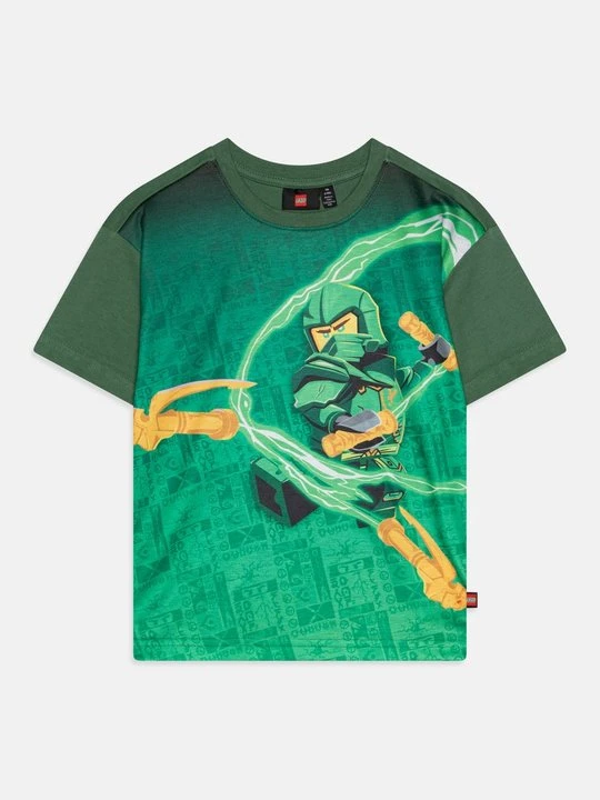 Zdjęcie produktu T-shirt z nadrukiem LEGO zielony