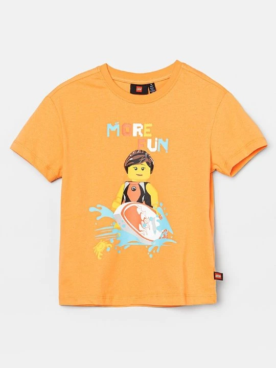 Zdjęcie produktu T-shirt z nadrukiem LEGO pomarańczowy