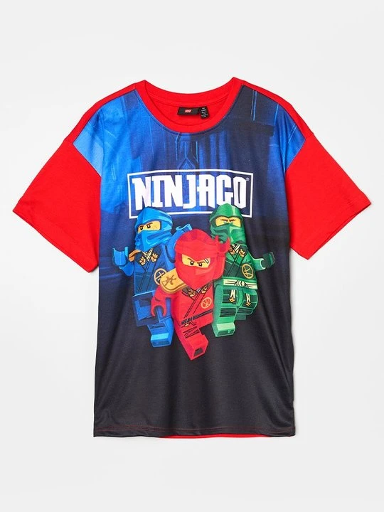 Zdjęcie produktu T-shirt z nadrukiem LEGO czerwony