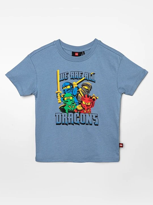 Zdjęcie produktu T-shirt z nadrukiem LEGO niebieski