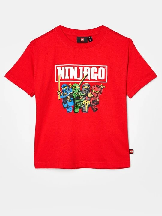 Zdjęcie produktu T-shirt z nadrukiem LEGO czerwony