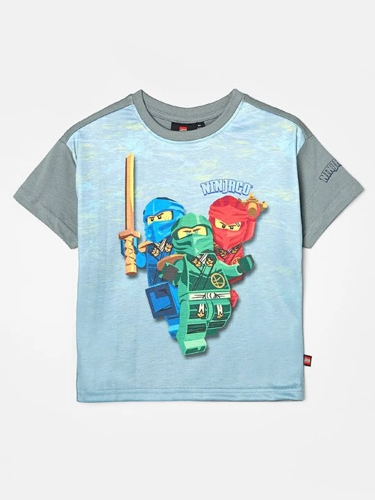Zdjęcie produktu T-shirt z nadrukiem LEGO szary