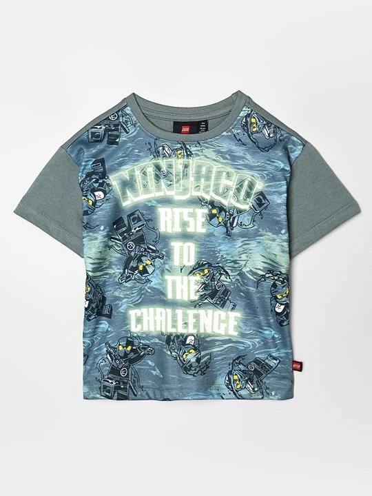 Zdjęcie produktu T-shirt z nadrukiem LEGO szary