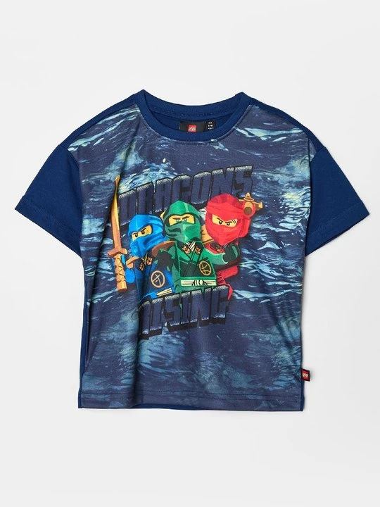 Zdjęcie produktu T-shirt z nadrukiem LEGO granatowy