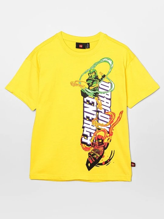 Zdjęcie produktu T-shirt z nadrukiem LEGO żółty