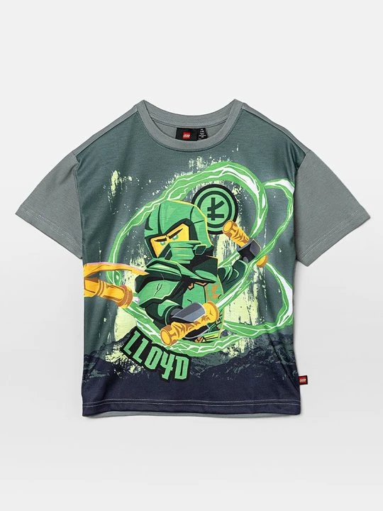 Zdjęcie produktu T-shirt z nadrukiem LEGO zielony