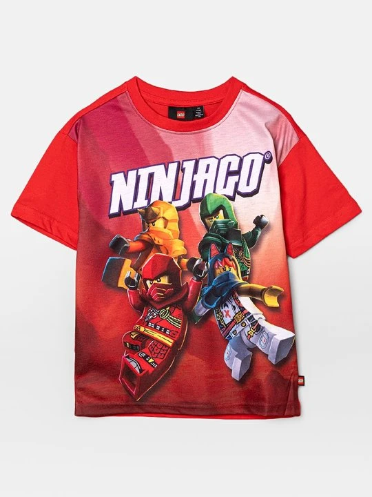 Zdjęcie produktu T-shirt z nadrukiem LEGO czerwony