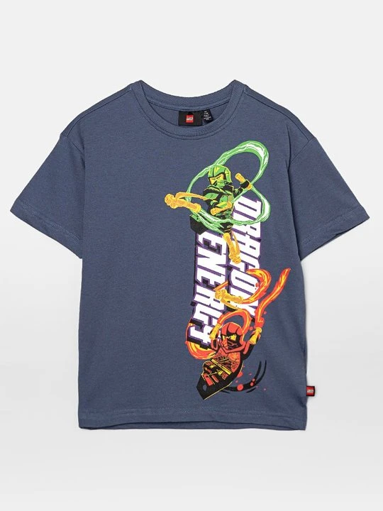 Zdjęcie produktu T-shirt z nadrukiem LEGO granatowy