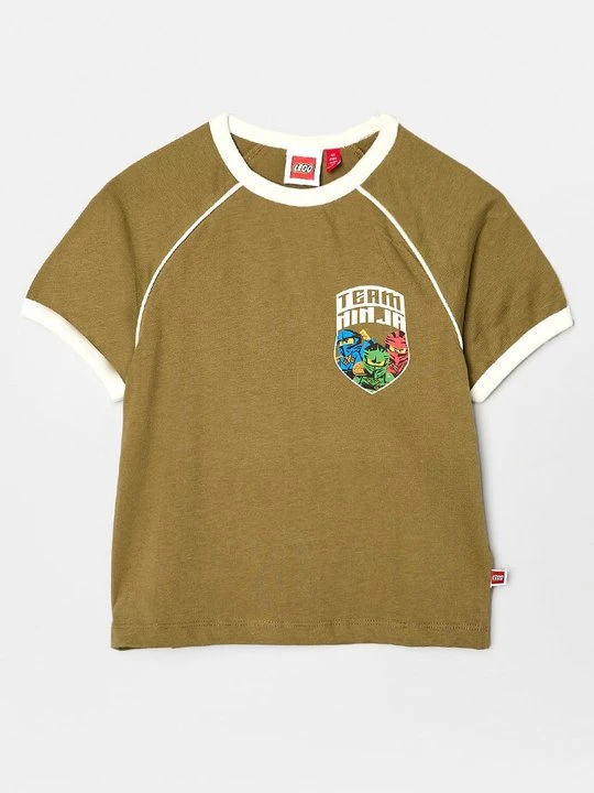 Zdjęcie produktu T-shirt z nadrukiem LEGO oliwkowy