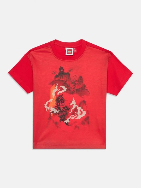 Zdjęcie produktu T-shirt z nadrukiem LEGO czerwony