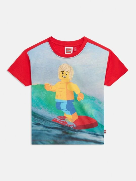 Zdjęcie produktu T-shirt z nadrukiem LEGO czerwony