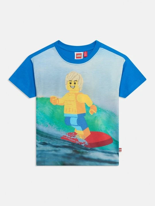 Zdjęcie produktu T-shirt z nadrukiem LEGO niebieski