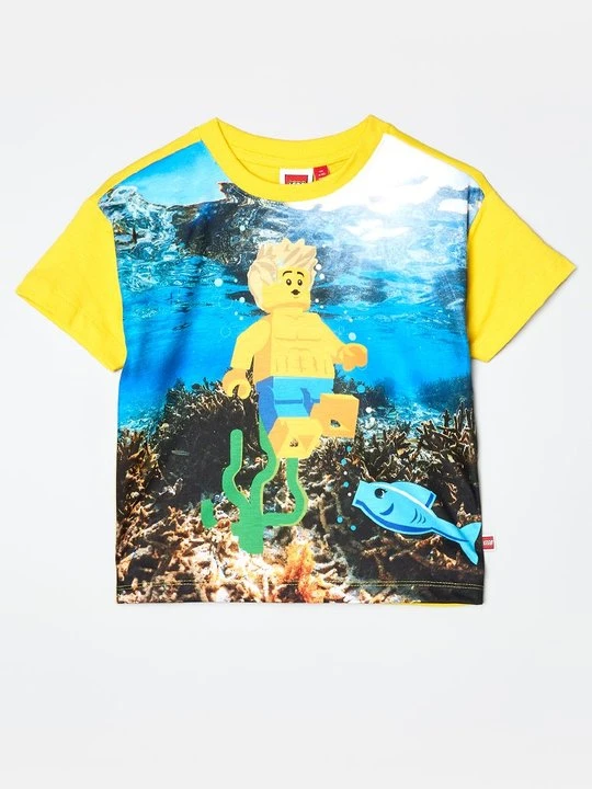 Zdjęcie produktu T-shirt z nadrukiem LEGO żółty