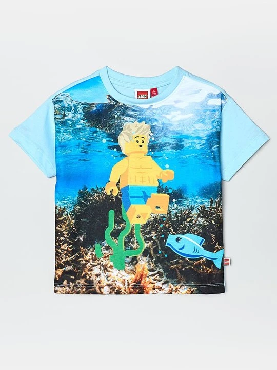 Zdjęcie produktu T-shirt z nadrukiem LEGO niebieski