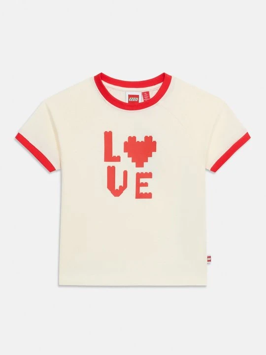 Zdjęcie produktu T-shirt z nadrukiem LEGO mleczny