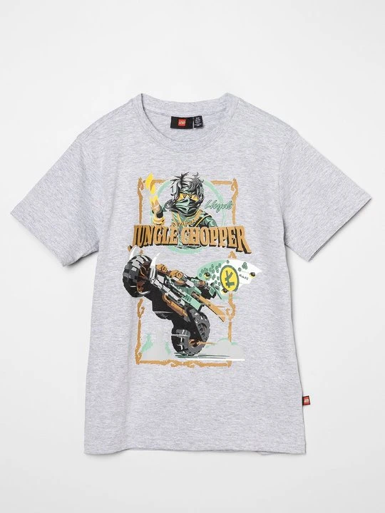 Zdjęcie produktu T-shirt z nadrukiem LEGO szary