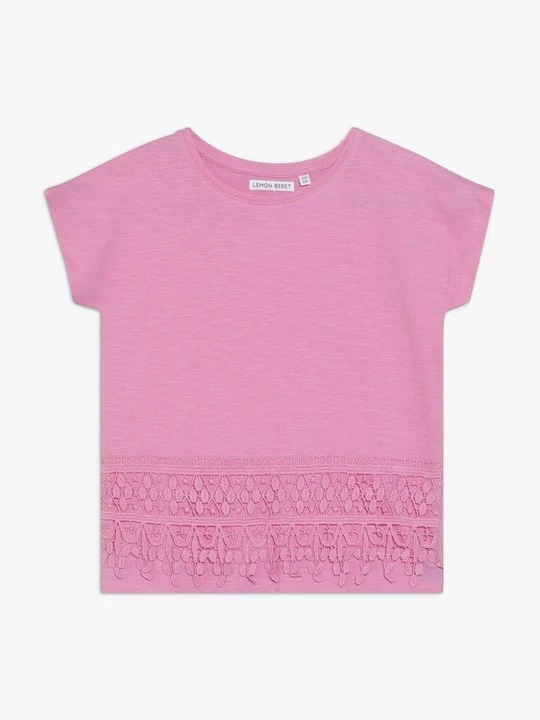 Zdjęcie produktu T-shirt z nadrukiem LEMON BERET różowy